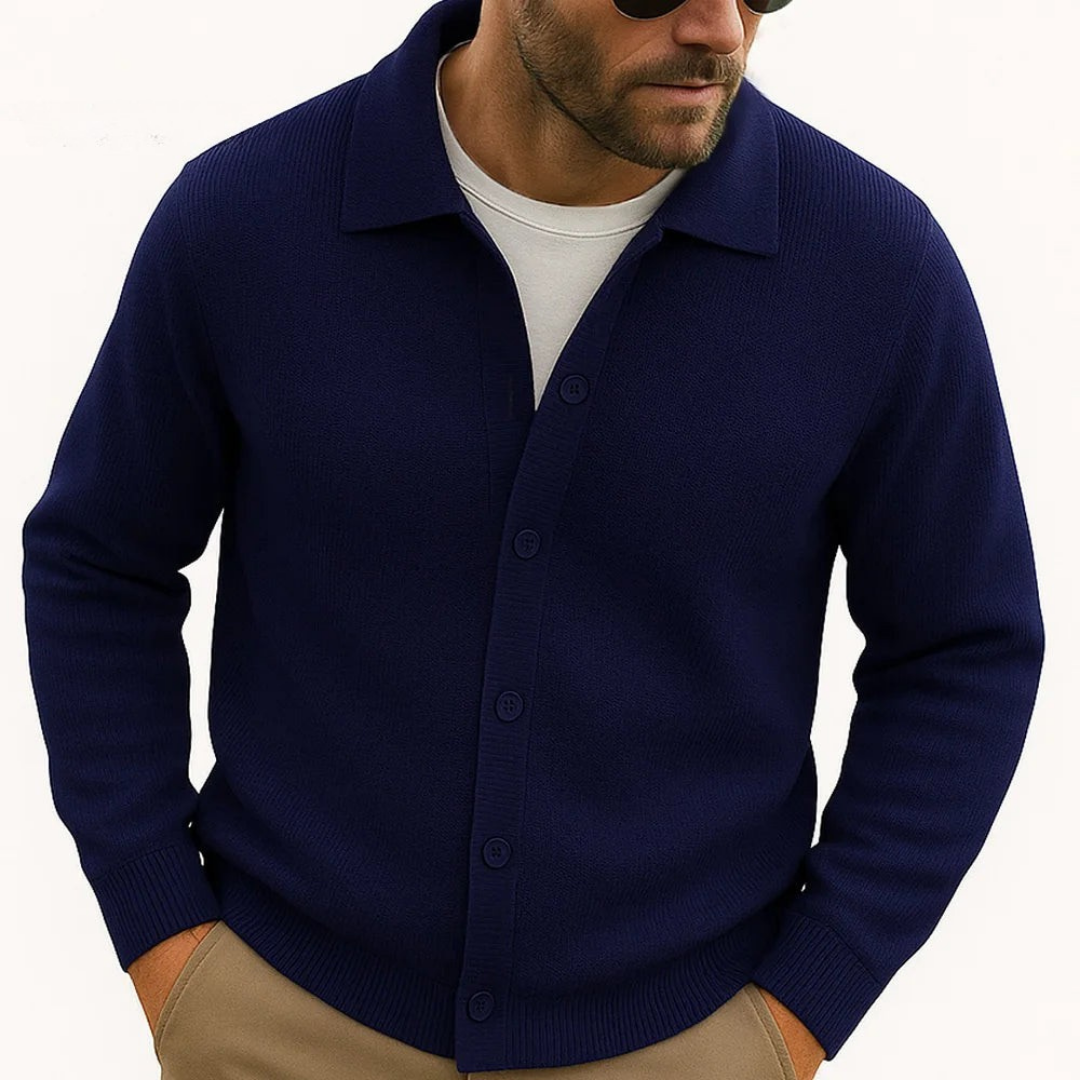 Aeagon Polo Button Cardigan