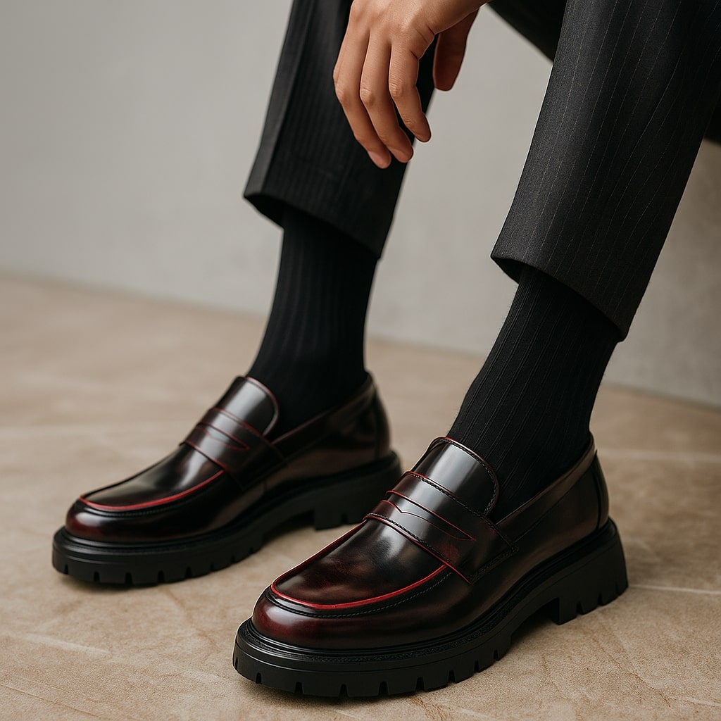 Valentino Leather Loafers
