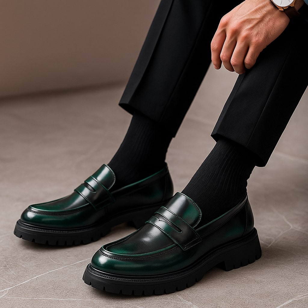 Valentino Leather Loafers