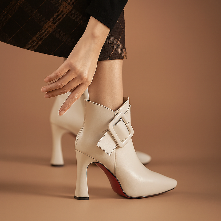 Leslie Leather Ankle Boots