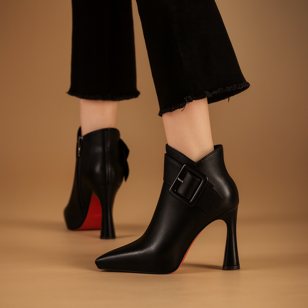 Leslie Leather Ankle Boots