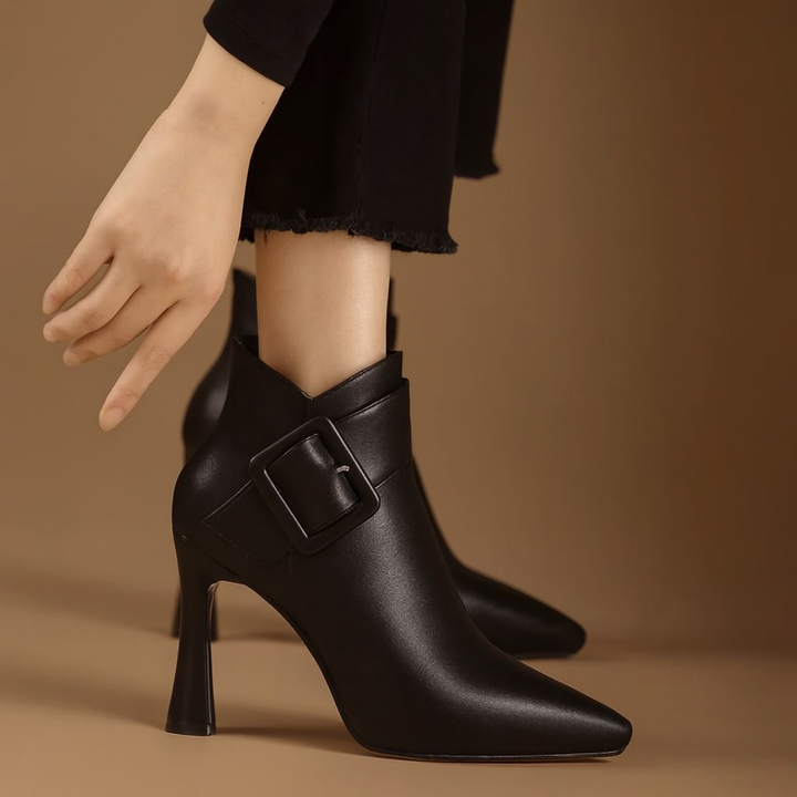 Leslie Leather Ankle Boots