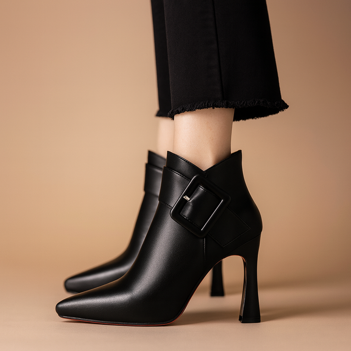 Leslie Leather Ankle Boots
