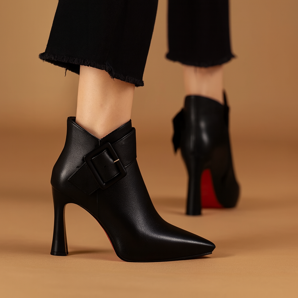 Leslie Leather Ankle Boots