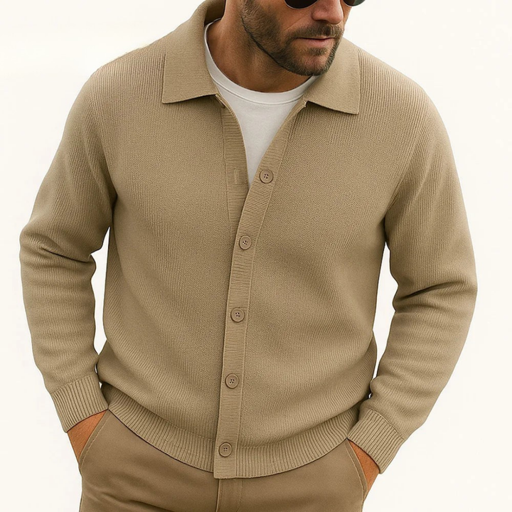 Aeagon Polo Button Cardigan