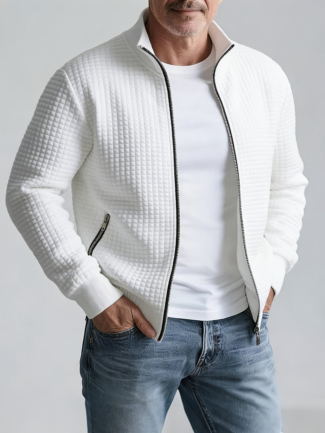 Grayson Stand-Collar Zip Jacket