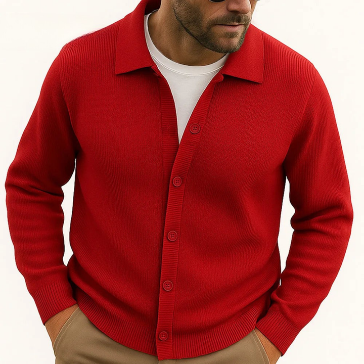 Aeagon Polo Button Cardigan