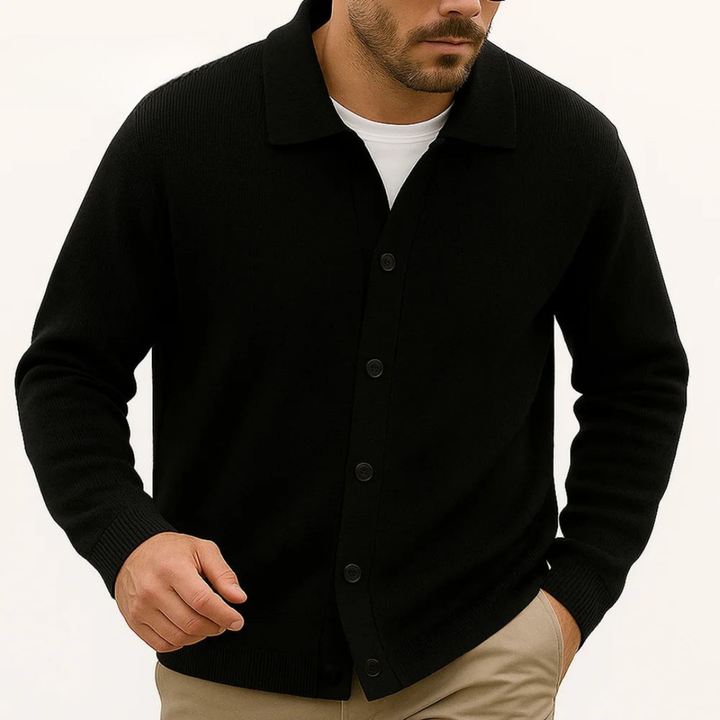 Aeagon Polo Button Cardigan