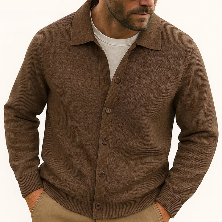 Aeagon Polo Button Cardigan