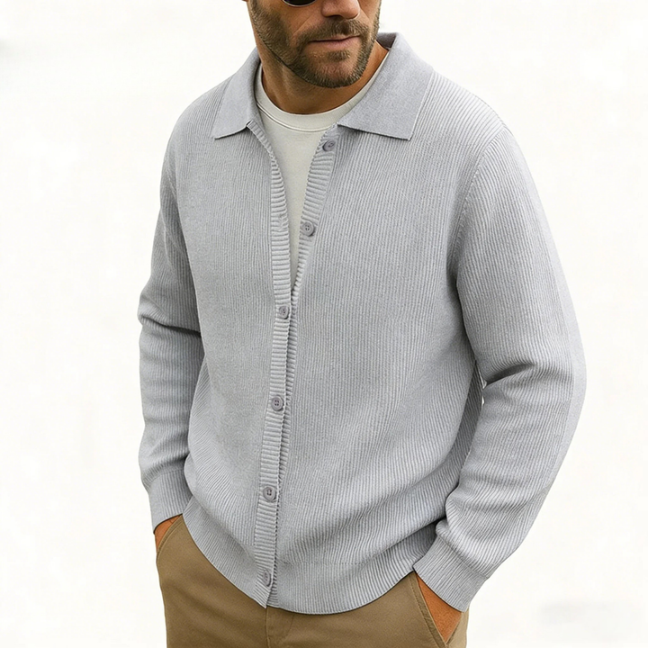 Aeagon Polo Button Cardigan