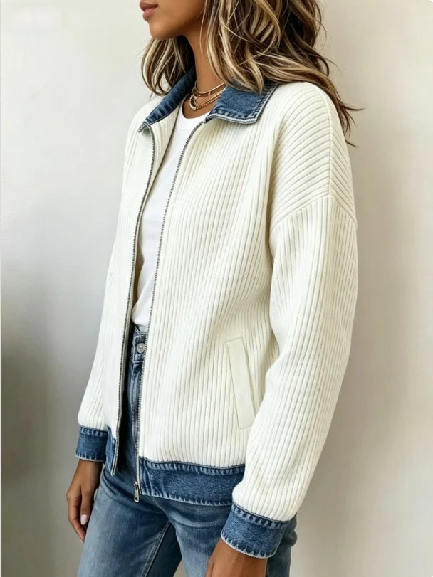 Talia Denim Trim Jacket
