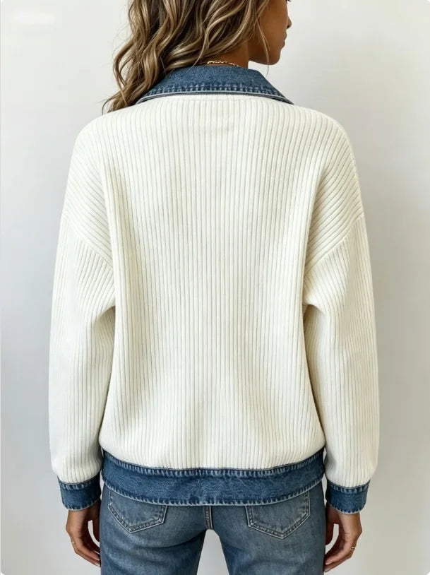 Talia Denim Trim Jacket