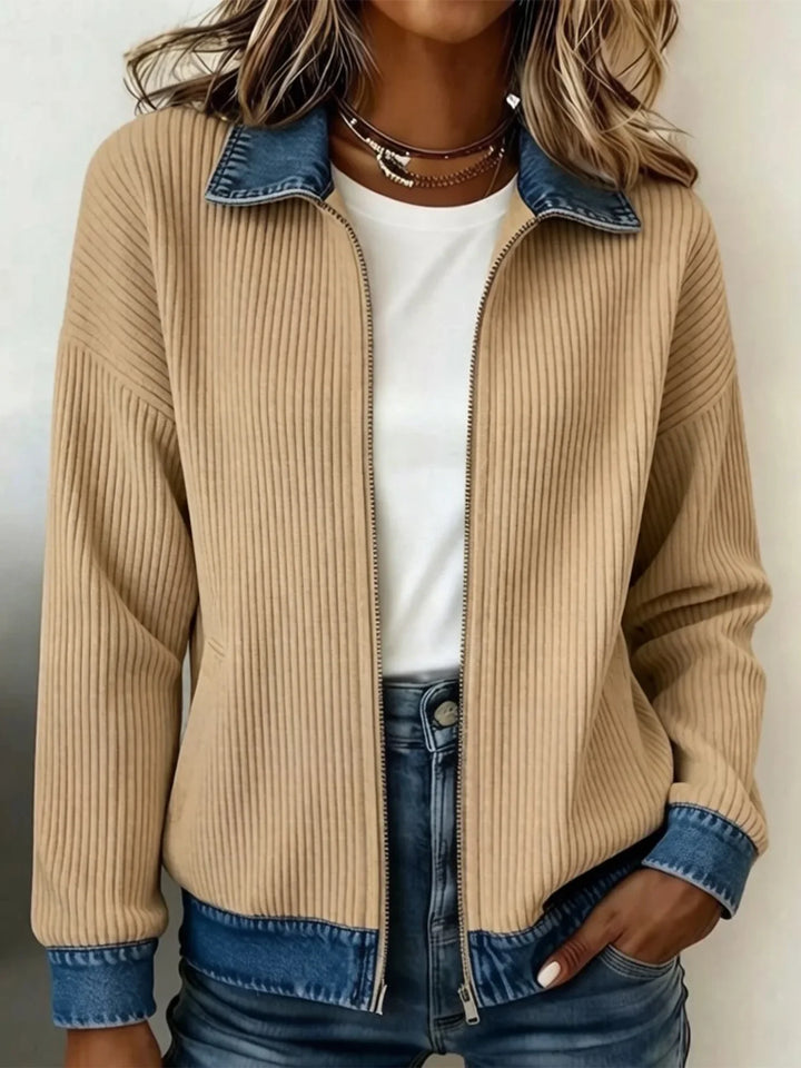 Talia Denim Trim Jacket