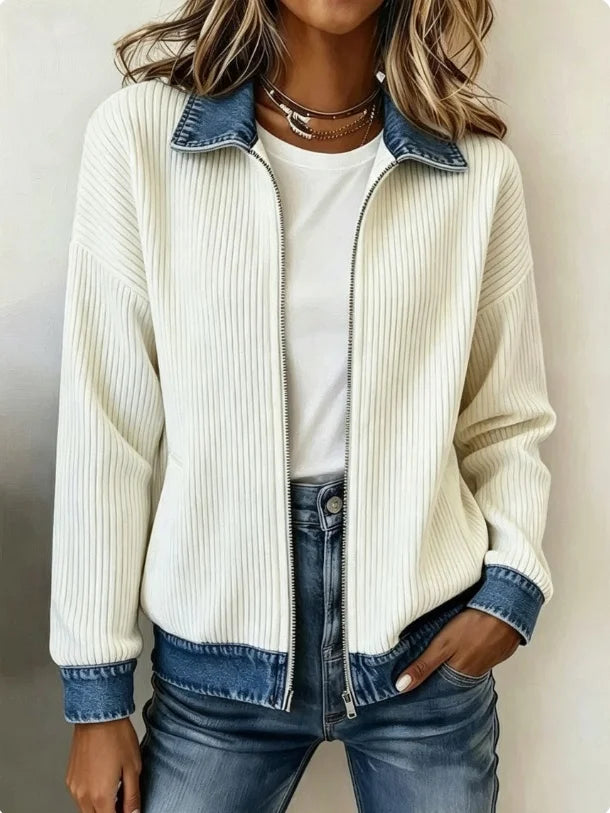 Talia Denim Trim Jacket