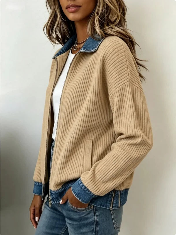 Talia Denim Trim Jacket