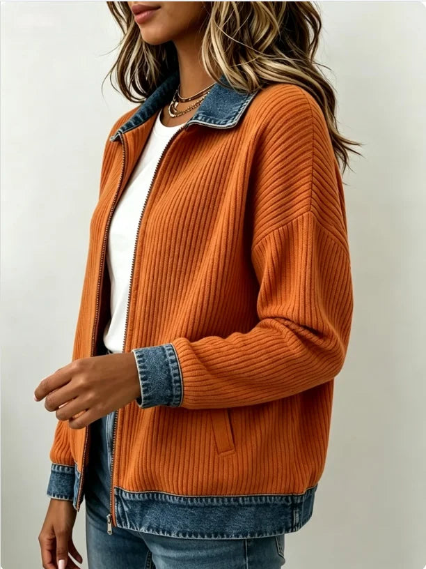 Talia Denim Trim Jacket