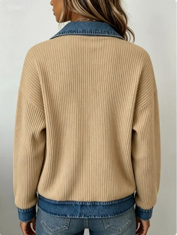Talia Denim Trim Jacket