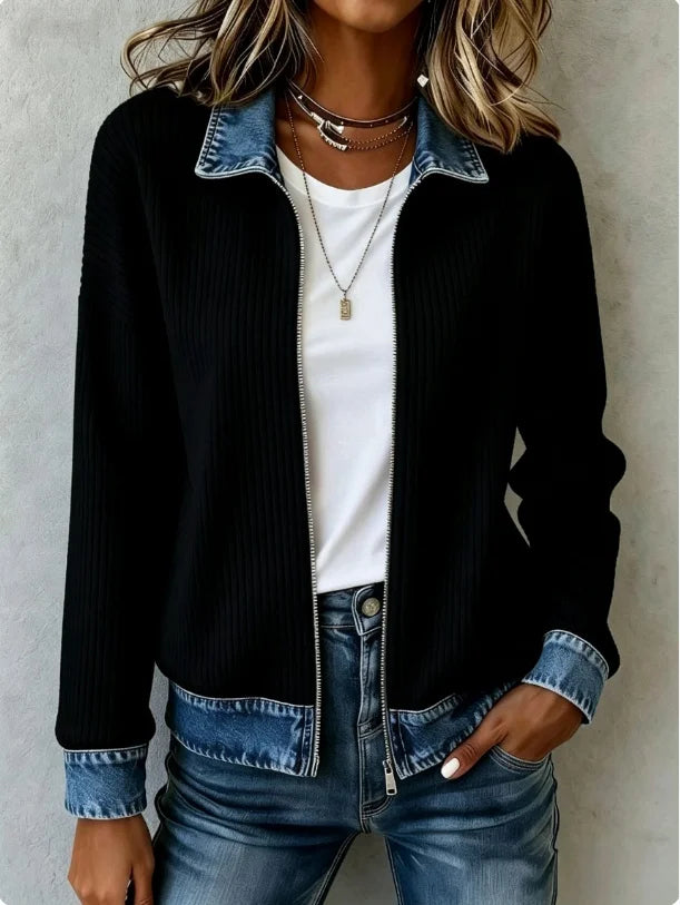 Talia Denim Trim Jacket