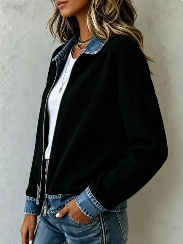 Talia Denim Trim Jacket