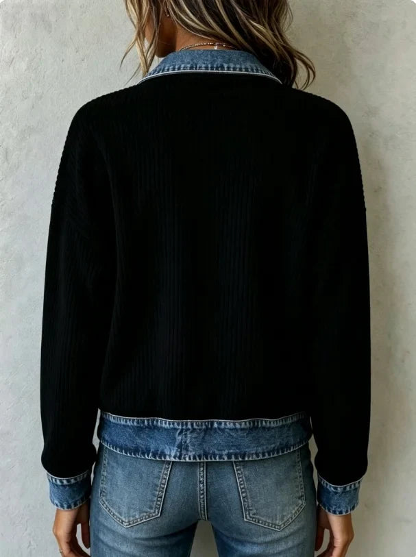 Talia Denim Trim Jacket