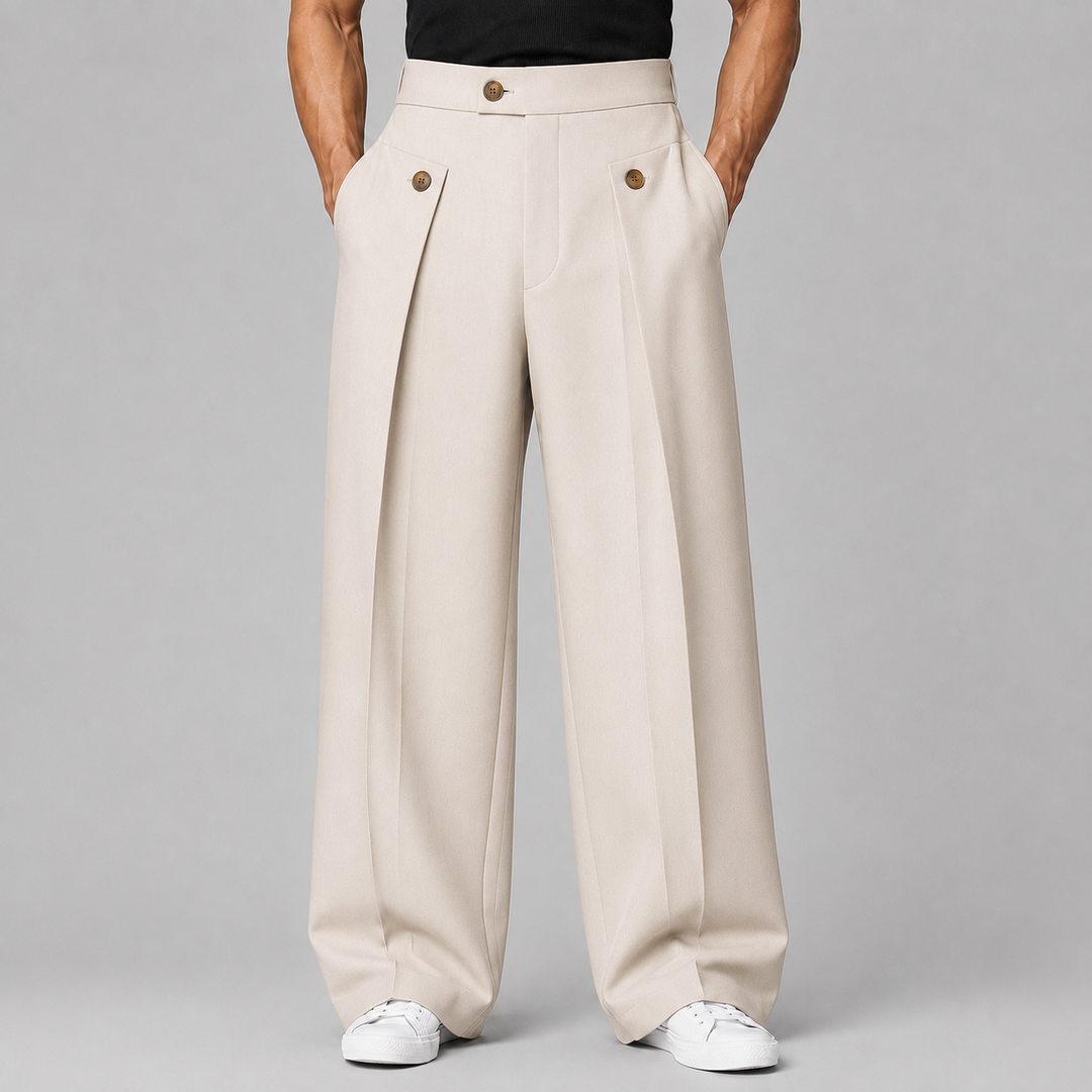 Desmond Pleated Front Trousers