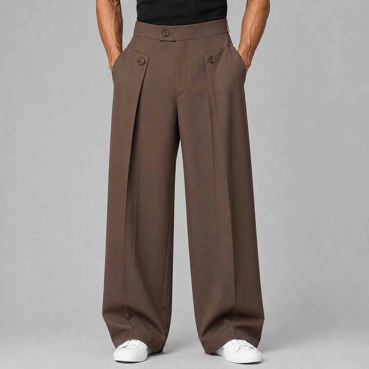 Desmond Pleated Front Trousers