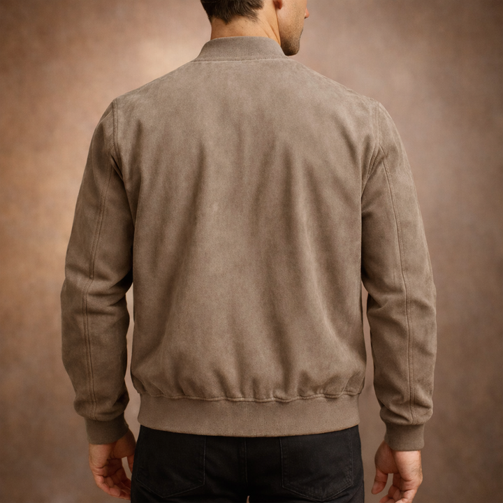 Marcus Suede Bomber Jacket