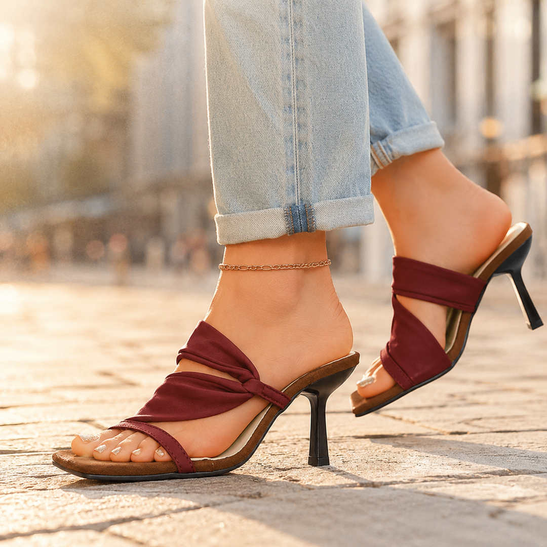 Delila Square Toe Stiletto Heel
