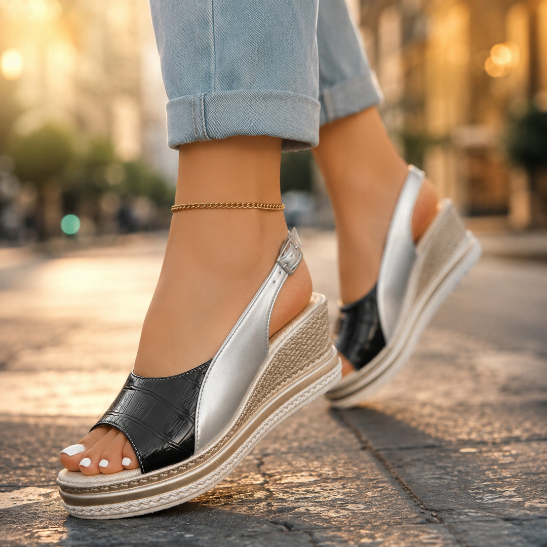 Danrae Orthopedic Slingback Wedge Sandals