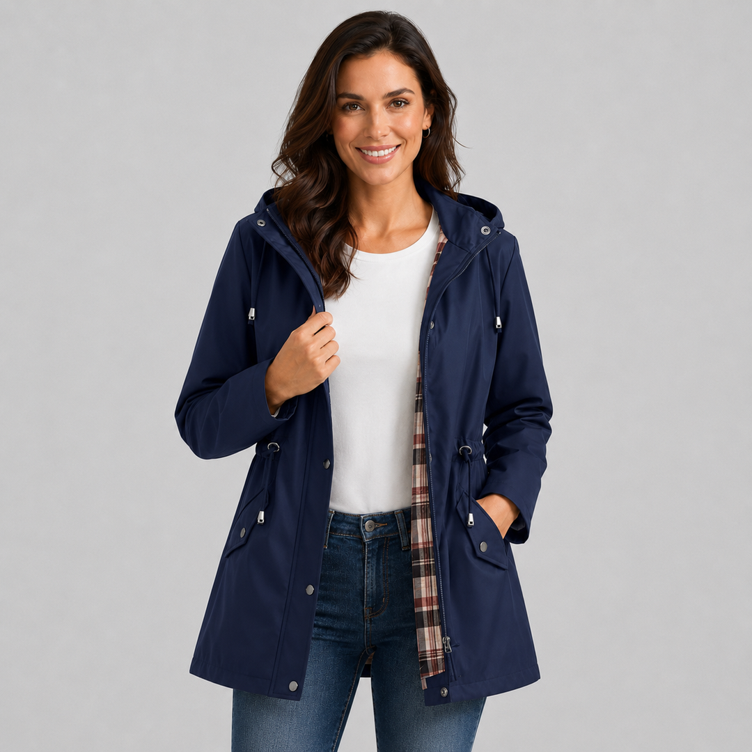 Palmer Drawstring Waist Raincoat