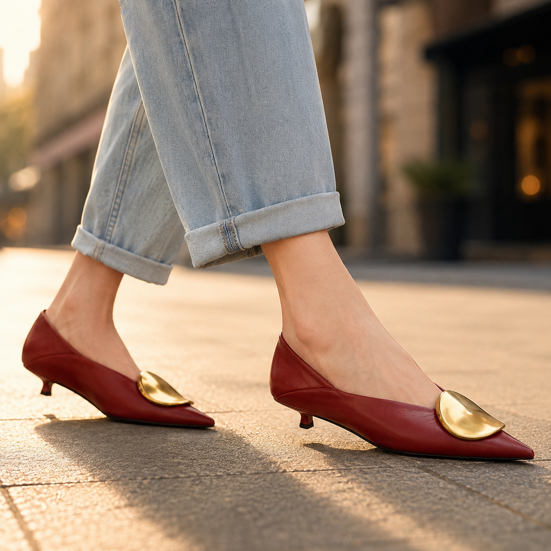 Anouk Comfortable Pointed Toe Low Heels