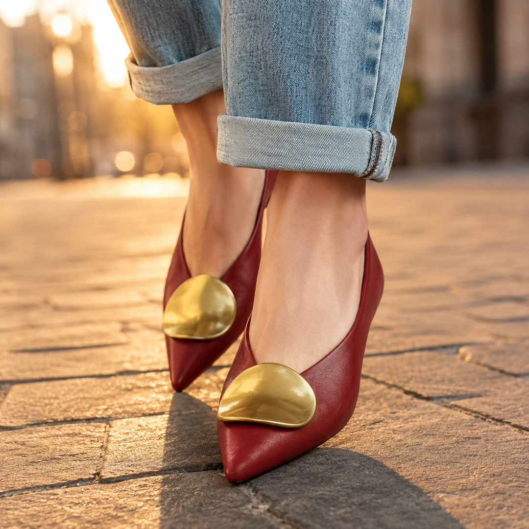 Anouk Comfortable Pointed Toe Low Heels