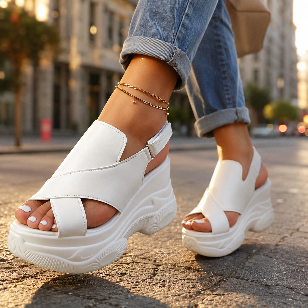 Elvira Orthopedic Chunky Sole Sandals