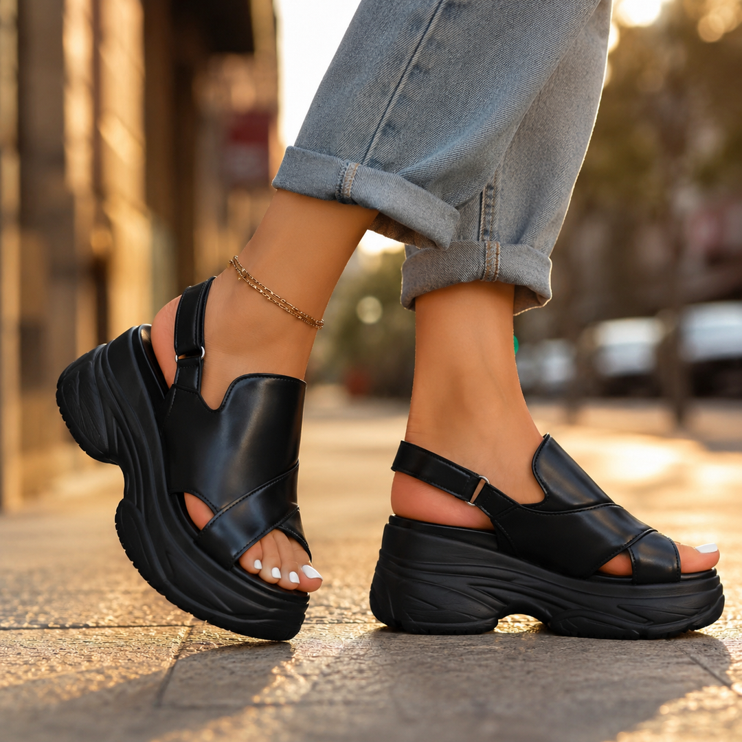 Elvira Orthopedic Chunky Sole Sandals