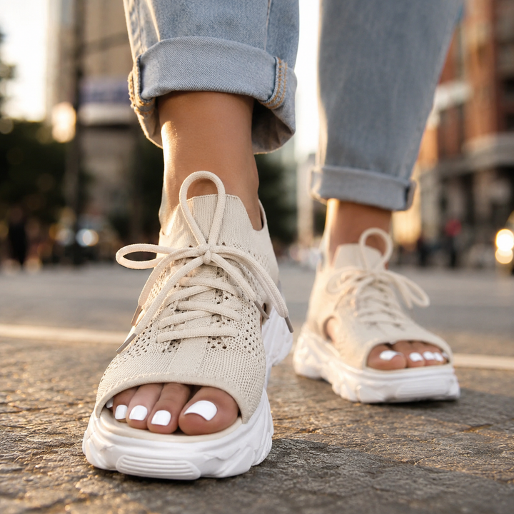 Ella Comfortable Supportive Lace Up Sandals