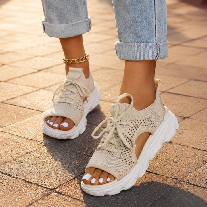 Ella Comfortable Supportive Lace Up Sandals
