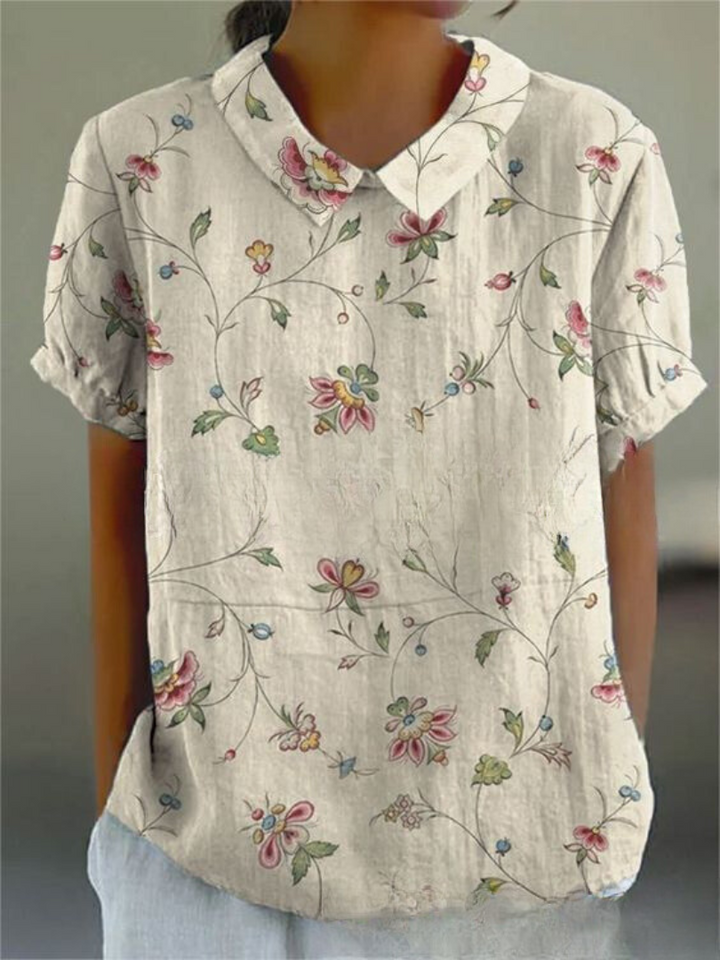 Melisara  Floral Relaxed Button Shirt