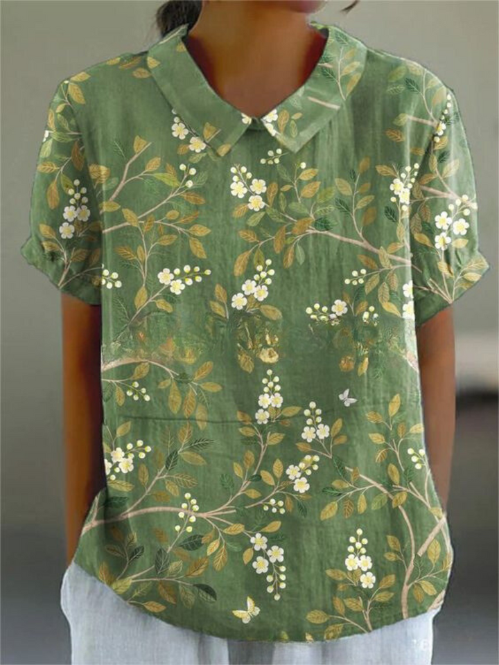 Melisara  Floral Relaxed Button Shirt