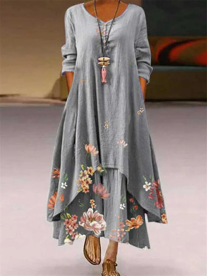 Zorelle Casual Floral Maxi Dress