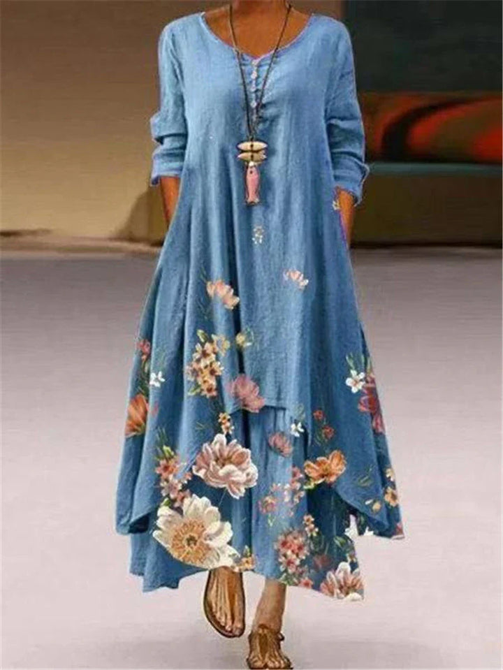 Zorelle Casual Floral Maxi Dress
