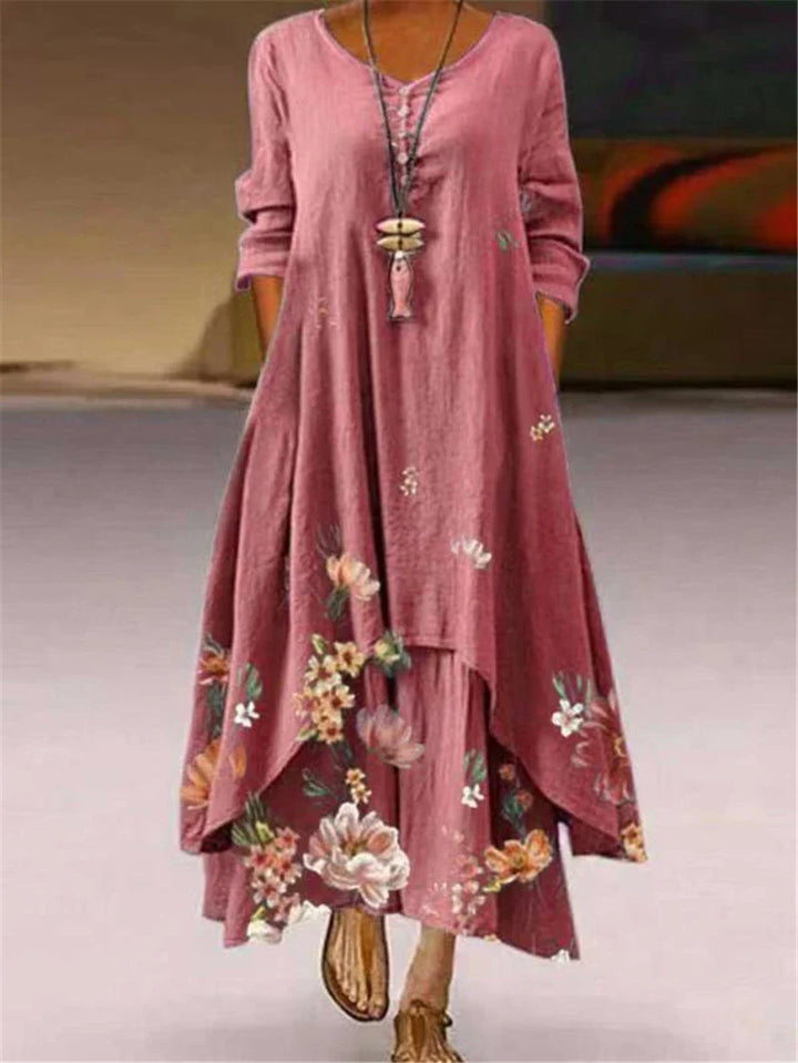 Zorelle Casual Floral Maxi Dress