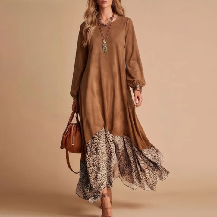 Bellamy Leopard Hem Maxi Dress