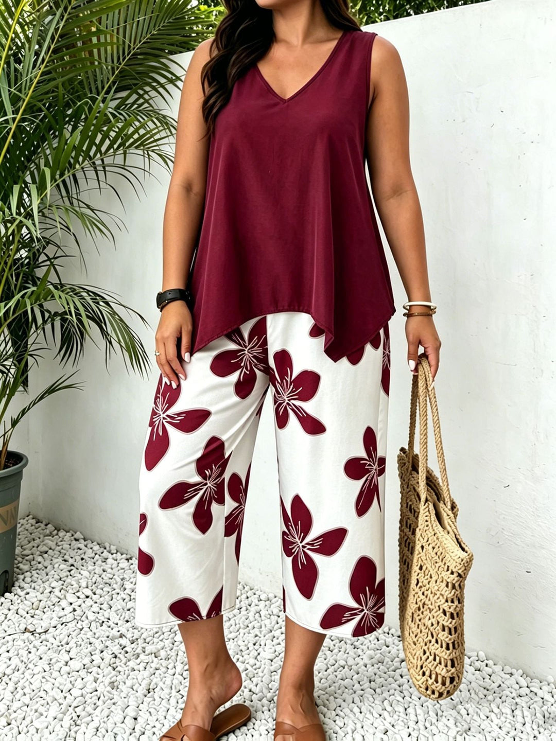 Sabina Floral Print Two-Piece Set