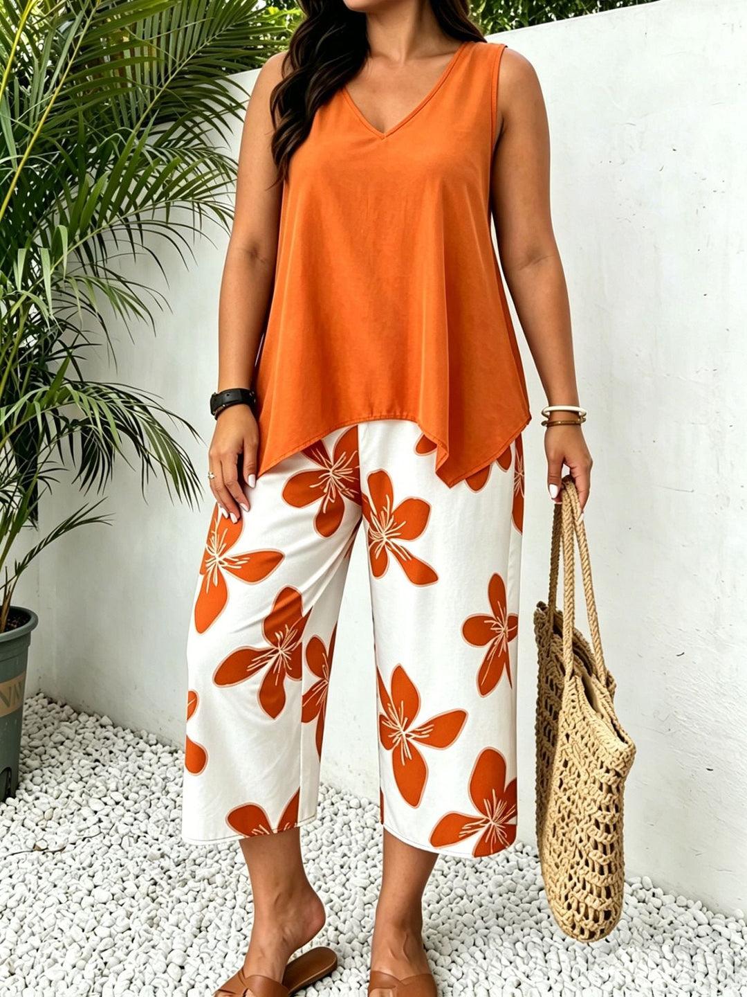 Sabina Floral Print Two-Piece Set