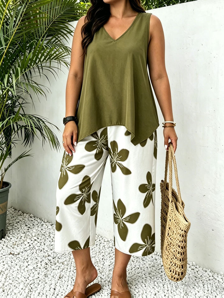 Sabina Floral Print Two-Piece Set
