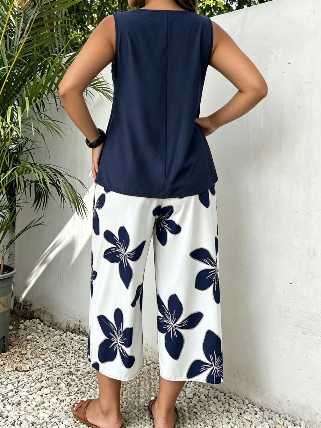 Sabina Floral Print Two-Piece Set