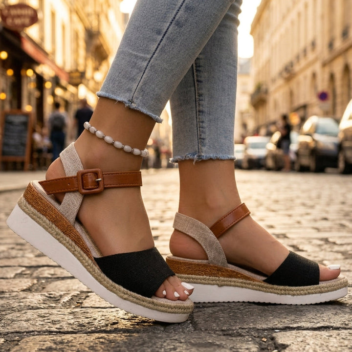 Cristine Platform Wedge Sandals