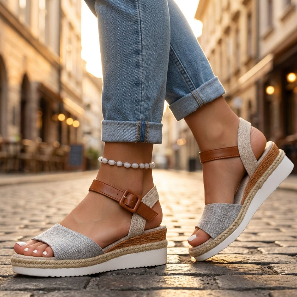 Cristine Platform Wedge Sandals