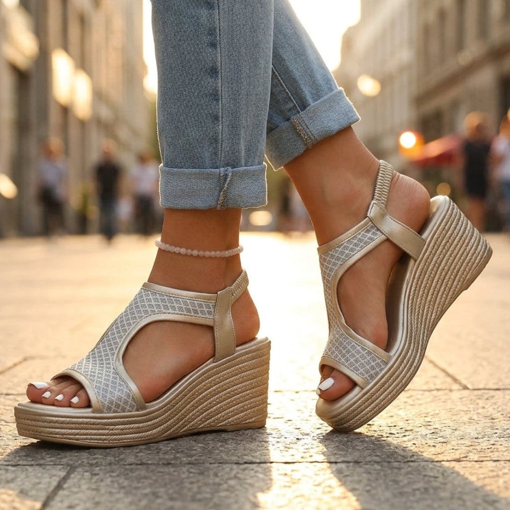 Roman Supportive Wedge Sandals