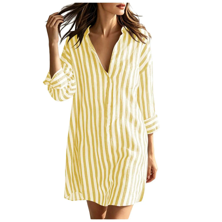 Amalia Lightweight Stripe Mini Dress